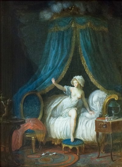 Girl Raising from Her Bed by Jean Frederic Schall