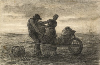The Potato Harvest by Jean Francois Millet