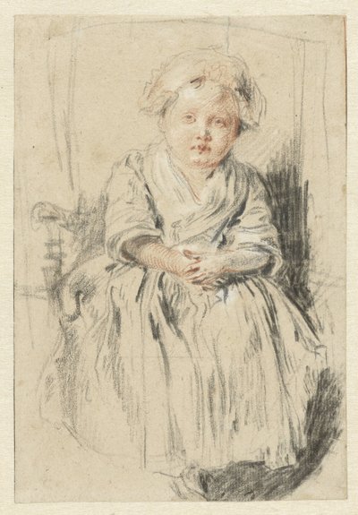 Child Seated in a Chair by Jean Antoine Watteau