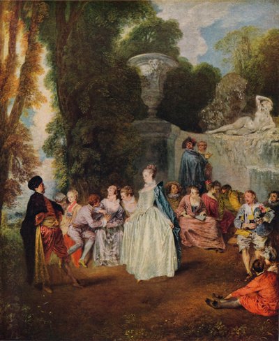 Venetian Festivals by Jean Antoine Watteau