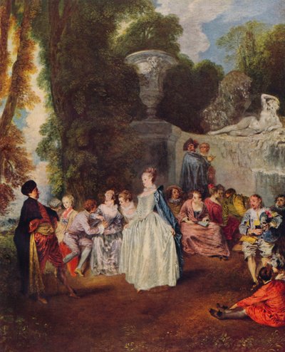 Fetes Venitiennes, c1718 by Jean Antoine Watteau