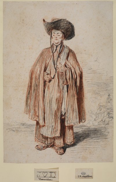 Friar, standing by Jean Antoine Watteau