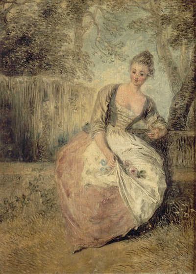 The Anxious Lover by Jean Antoine Watteau