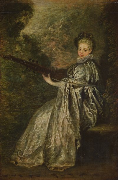 La Finette by Jean Antoine Watteau