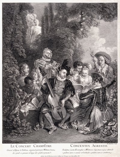 Le Concert Champetre by Jean Antoine Watteau