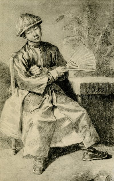 Portrait of Chinese TSao by Jean Antoine Watteau
