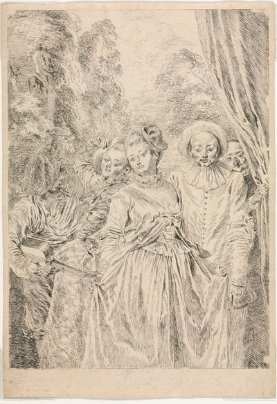 The Clothes are Italian by Jean Antoine Watteau