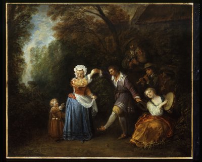 The Country Dance by Jean Antoine Watteau