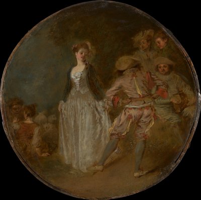 The Country Dance by Jean Antoine Watteau