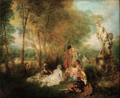 The Feast of Love by Jean Antoine Watteau