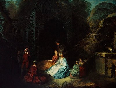The Flutist by Jean Antoine Watteau