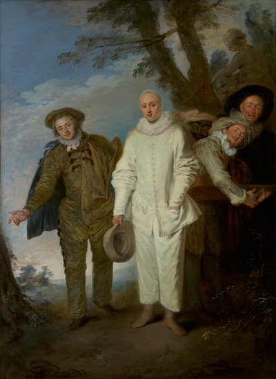 The Italian Comedians by Jean Antoine Watteau