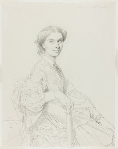Madame Charles Gounod by Jean Auguste Dominique Ingres