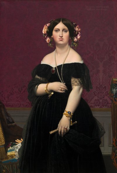 Madame Moitessier by Jean Auguste Dominique Ingres
