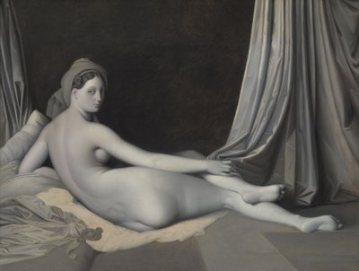 Odalisque in Grisaille by Jean Auguste Dominique Ingres