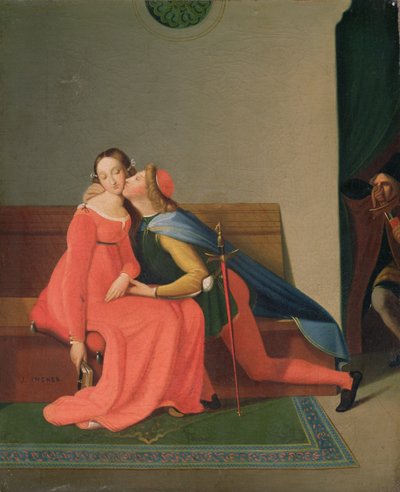 Paolo and Francesca by Jean Auguste Dominique Ingres