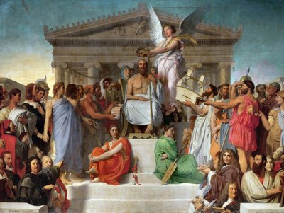 The Apotheosis of Homer by Jean Auguste Dominique Ingres