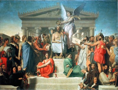 The Apotheosis of Homer by Jean Auguste Dominique Ingres