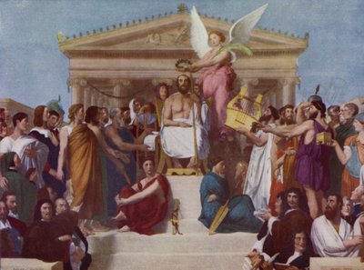 The Apotheosis of Homer by Jean Auguste Dominique (after) Ingres