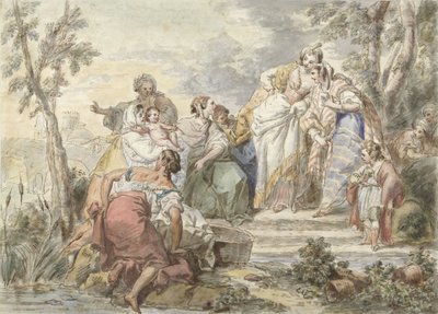 The Finding of Moses by Jean Baptist Leprince