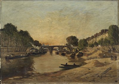 The Seine and Pont Marie by Jean Baptiste Antoine Guillemet