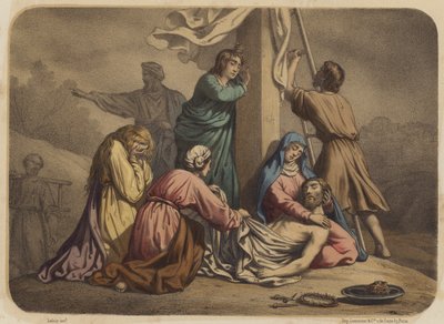 The Descent from the Cross by Jean Baptiste Auguste Leloir