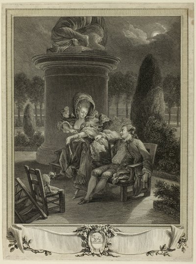 The Evening at the Tuileries by Jean Baptiste Blaise Simonet
