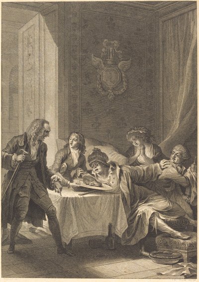 The Glutton by Jean Baptiste Blaise Simonet after Jacques Louis François Touzé