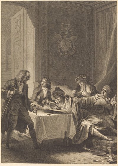 The Glutton by Jean Baptiste Blaise Simonet after Jacques Louis François Touzé