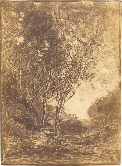 Ambush by Jean Baptiste Camille Corot
