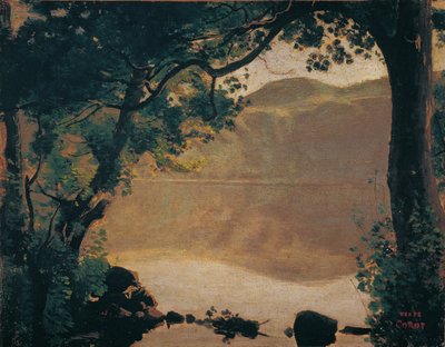Lake Nemi by Jean Baptiste Camille Corot