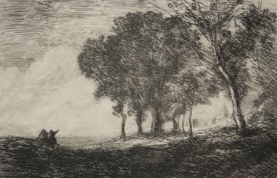 Italian Landscape by Jean Baptiste Camille Corot
