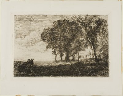 Italian Landscape by Jean Baptiste Camille Corot