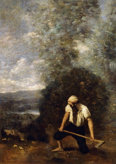 The Woodsman by Jean Baptiste Camille Corot