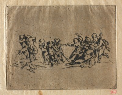 Bacchanal with Children and Chariot by Jean Baptiste Carpeaux