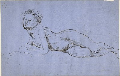Young Boy Reclining by Jean Baptiste Carpeaux