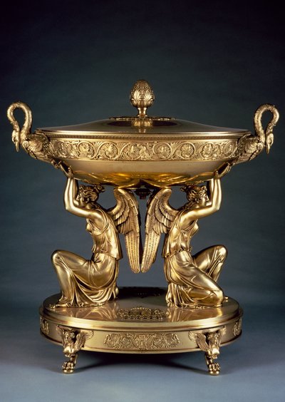 Gilded silver tureen by Jean Baptiste Claude Odiot