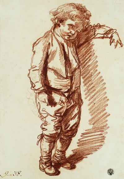 A Little Boy Standing by Jean Baptiste Greuze