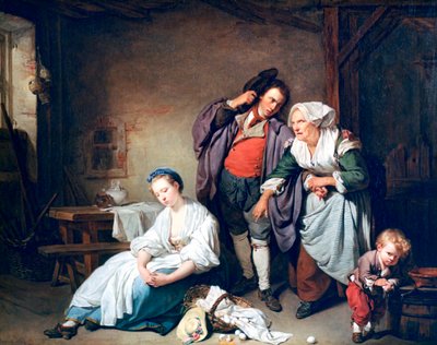 Broken Eggs by Jean Baptiste Greuze