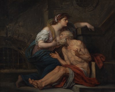 Cimon and Pero: Roman Charity by Jean Baptiste Greuze