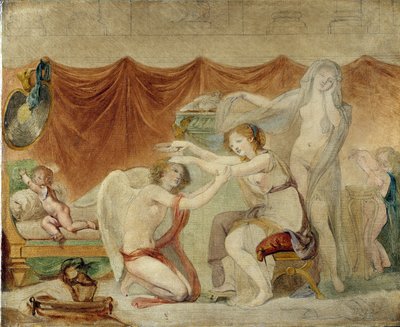 Psyche crowning Love by Jean Baptiste Greuze