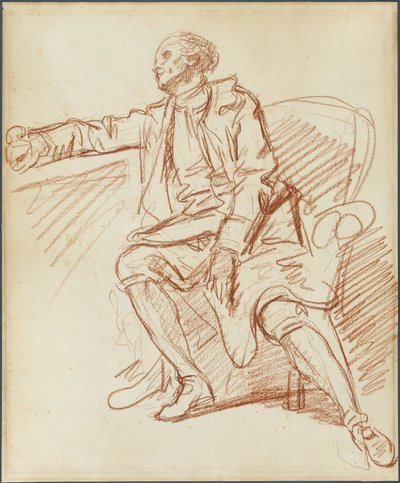 Seated Gentleman by Jean Baptiste Greuze