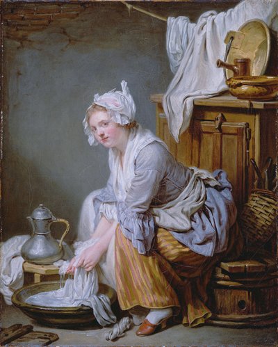 The Laundress by Jean Baptiste Greuze