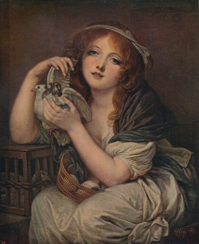 Woman With Doves, 1799-1800, c1915 by Jean Baptiste Greuze