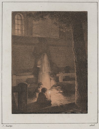 Children with Candle, 1818 by Jean Baptiste Isabey