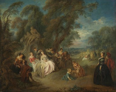 Fête Champêtre by Jean Baptiste Joseph Pater