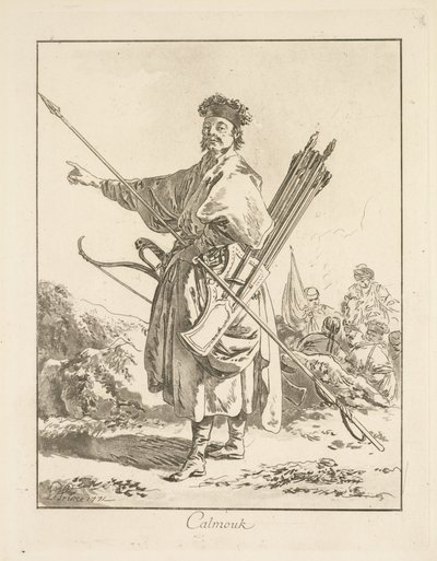 Calmouk by Jean Baptiste Le Prince