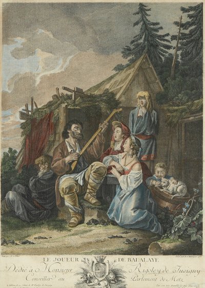 The Balalaika Player, 1765 by Jean Baptiste Le Prince