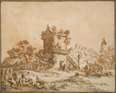 The Moscow Tavern by Jean Baptiste Le Prince
