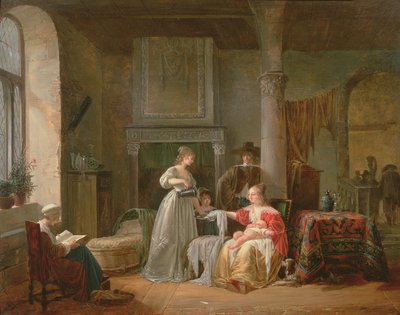 A Nursery Scene by Jean Baptiste Mallet